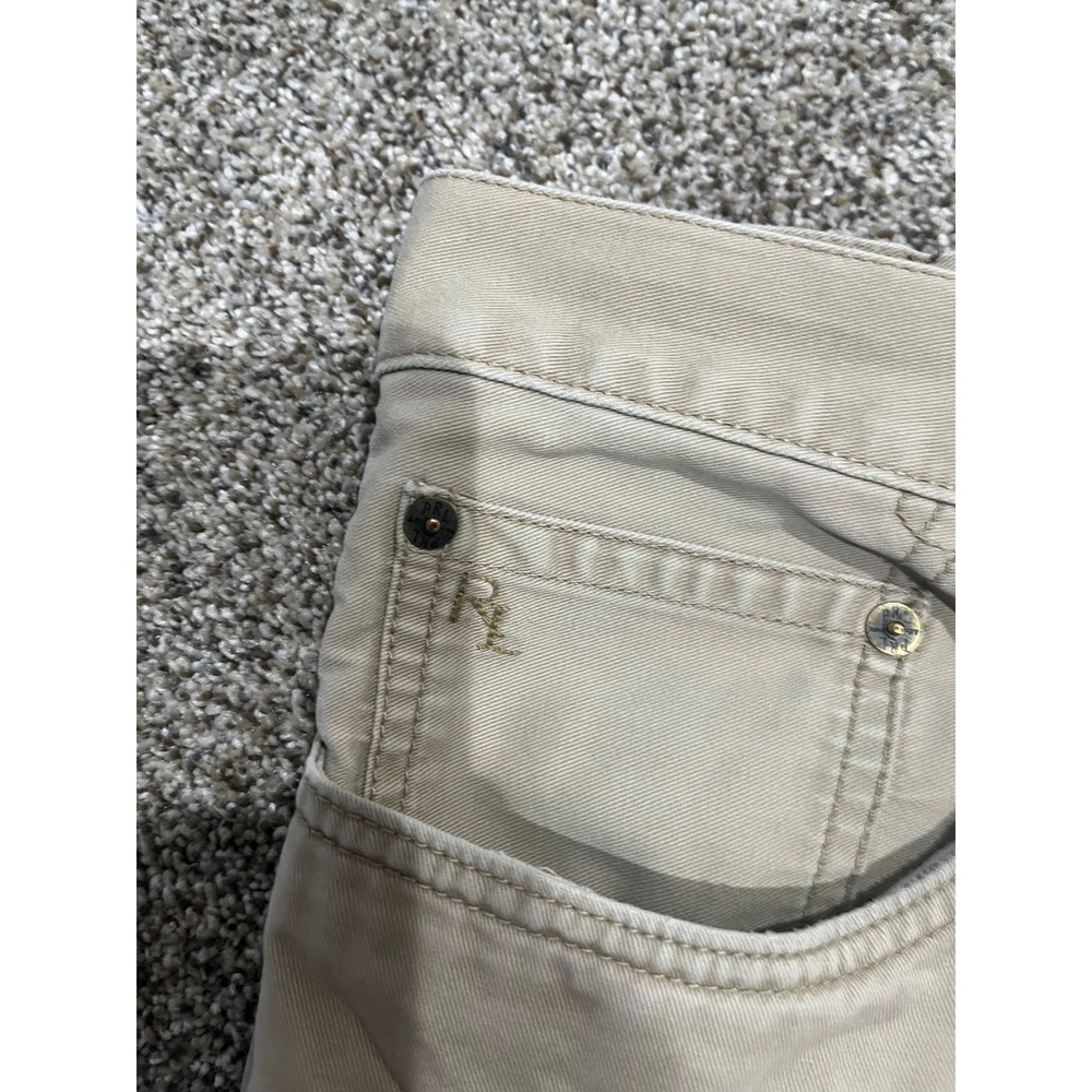 Polo Ralph Lauren Mens Tan Khaki Cotton Twill Straight Leg Chino Pants 38x32 - Picture 4 of 12